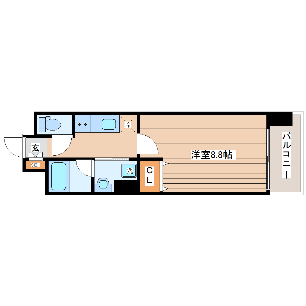 エルスタンザ仙台駅東の間取り