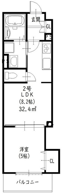 クリエオーレ錦町の間取り