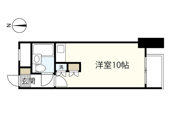 広島県広島市中区橋本町（マンション）の賃貸物件の間取り