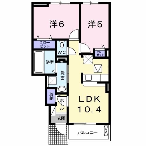 コンフォール大坂の間取り