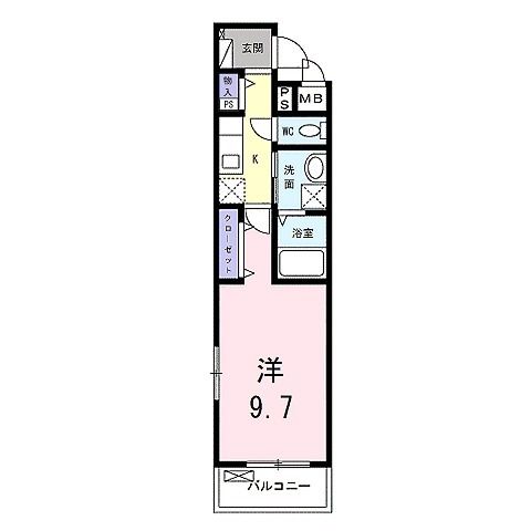 京都市南区吉祥院東前田町のアパートの間取り