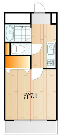 下関市幡生宮の下町のマンションの間取り