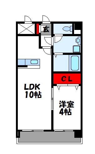 スカイシャトレ原町の間取り