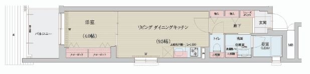 ベラジオ雅び北野白梅町の間取り