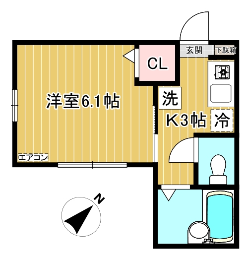 アヴェニール新百合の間取り