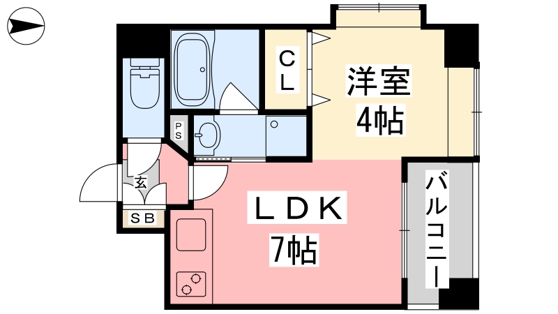 オスト・ヴォルケ東雲の間取り