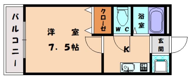 糟屋郡新宮町三代西のアパートの間取り