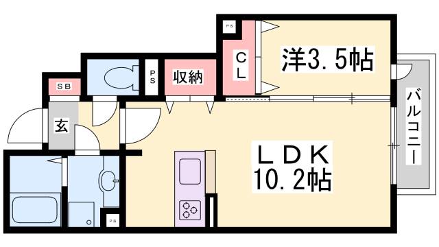 マ・メゾン岩屋の間取り