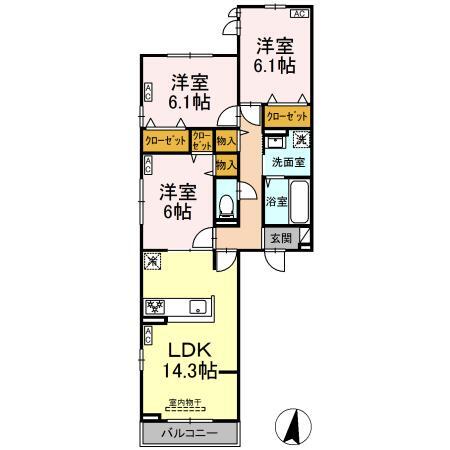 サザンショア東海岸の間取り