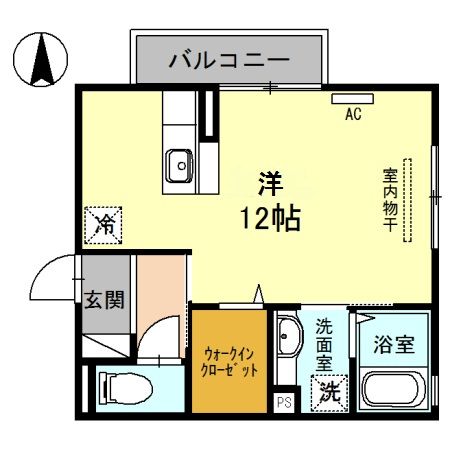 和歌山市西小二里のアパートの間取り