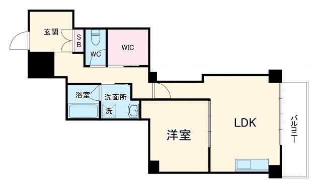 リブウッド大阪城の間取り