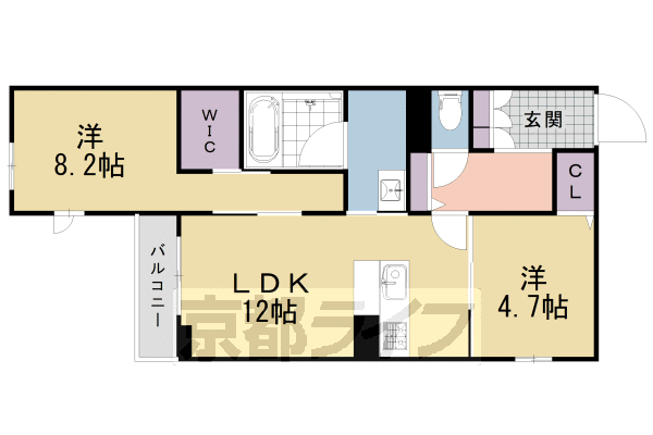 シャーメゾン　セレナイトの間取り