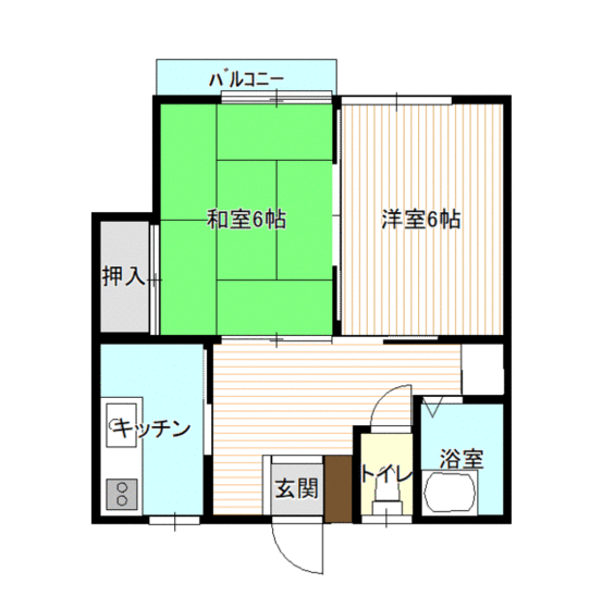 グリーンハウス城山の間取り