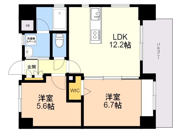 ロイヤルＬＩＮＥ周船寺の間取り