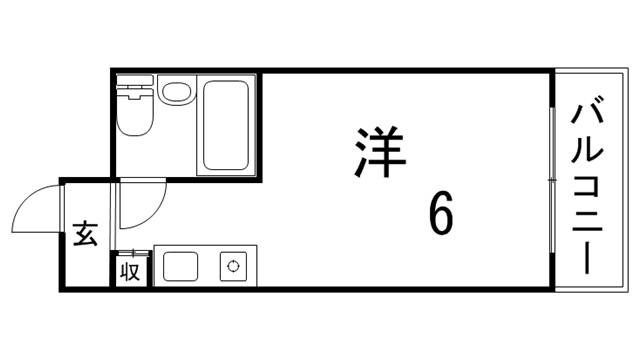 神戸市中央区御幸通のマンションの間取り