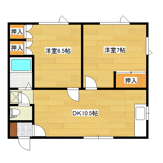 コーポ栄進堂Iの間取り