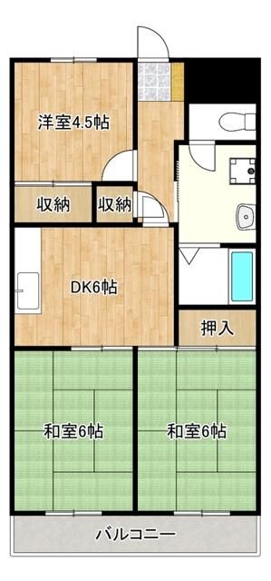 シャトー清水坂の間取り