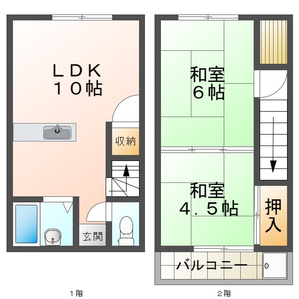 ホワイトコーポの間取り