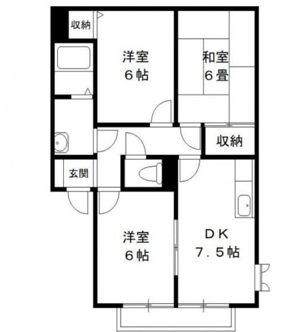 ソレーユC棟の間取り