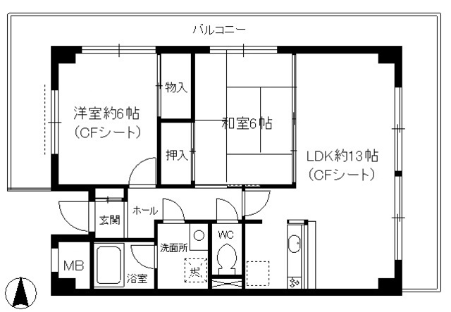 プリーマ北新の間取り