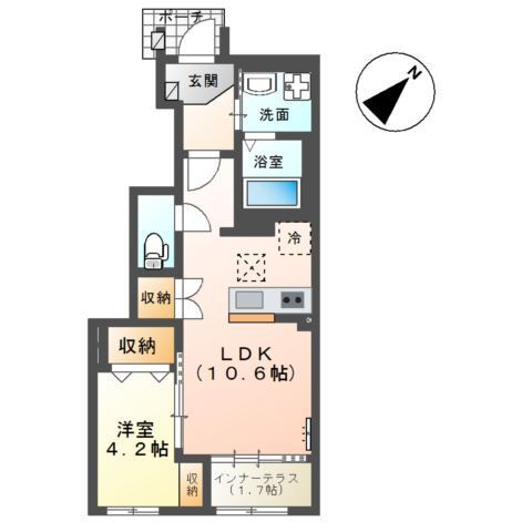 （仮称）東金市堀上新築アパートの間取り