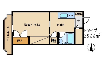 マンション高崎栄町の間取り