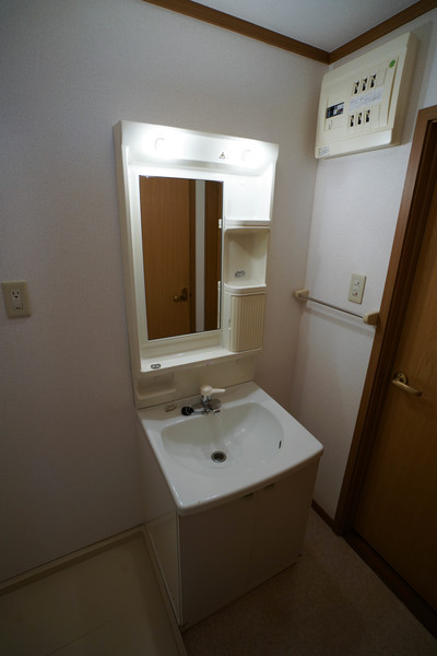 洗面設備　同じ建物の別の部屋