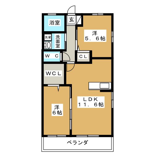 アプニール白壁の間取り