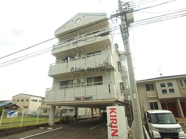 岐阜市北一色のアパートの建物外観