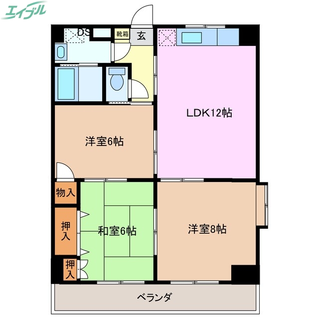 リベラール日永の間取り