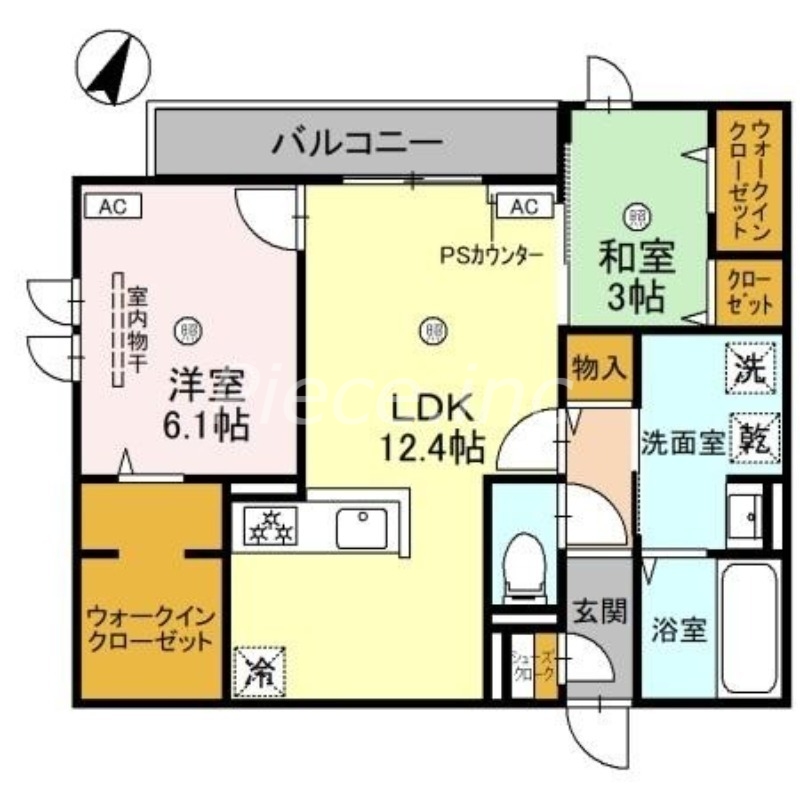 大阪市旭区太子橋のアパートの間取り