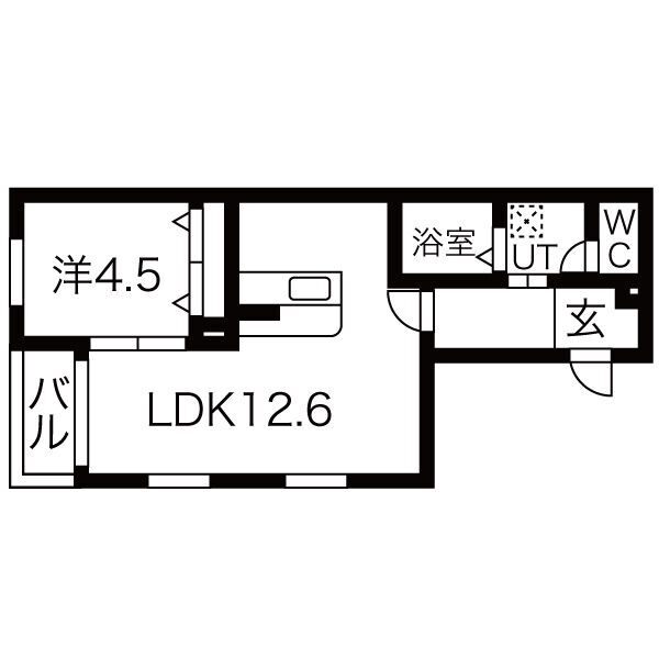 Ｌｉｅｎ　Ｋｕｒｏｋａｗａの間取り