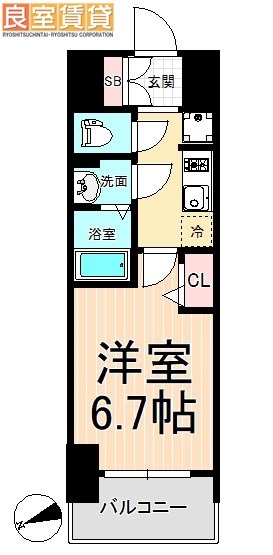 名古屋市中区千代田のマンションの間取り