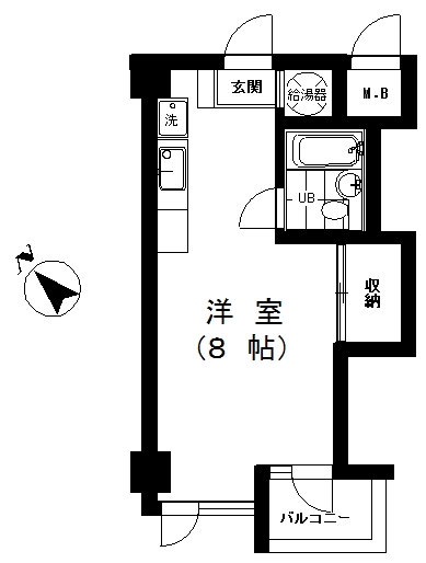 渋谷区松濤のマンションの間取り