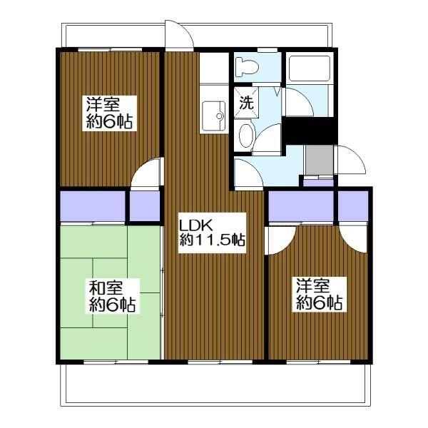 グランドール　　　　　　　大倉山の間取り