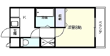 カレッジ６７７の間取り