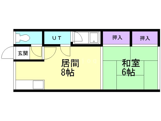 万代パレスの間取り