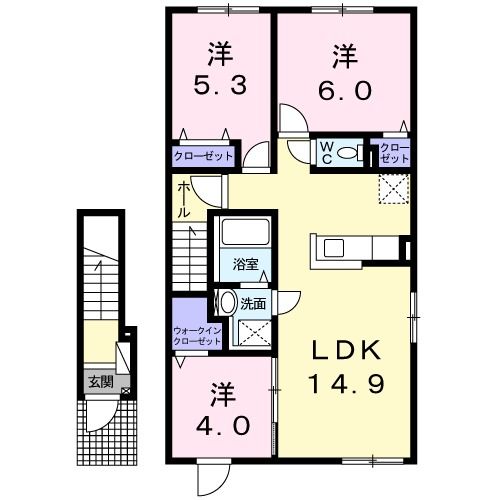 デスパシオ　IIIの間取り