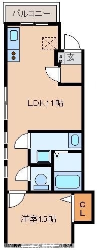 リテラ香椎IIIの間取り