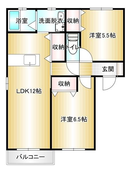 ユニゾン小竹の間取り