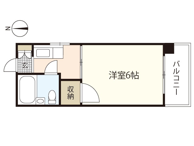 広島市西区中広町のマンションの間取り