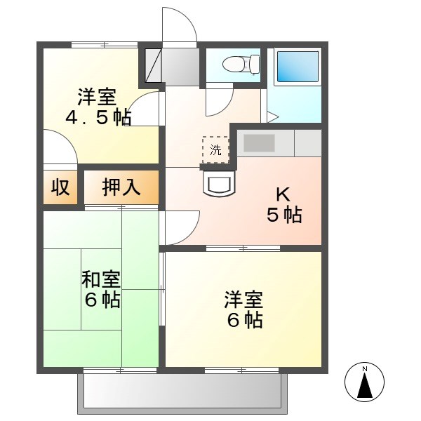 パナハイツ柏木の間取り