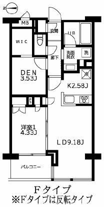 文京区関口のマンションの間取り