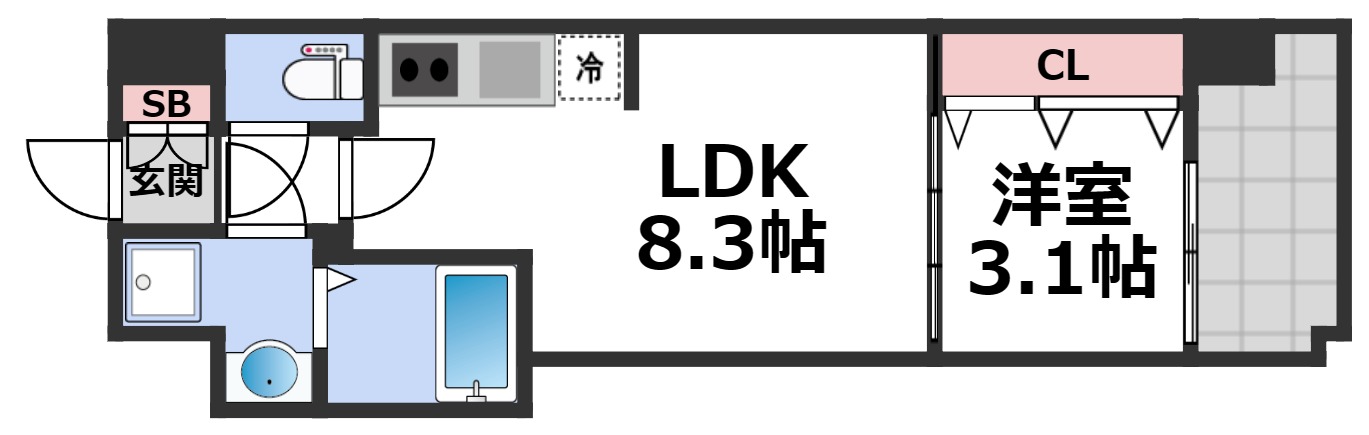 ミラージュパレス都島本通の間取り