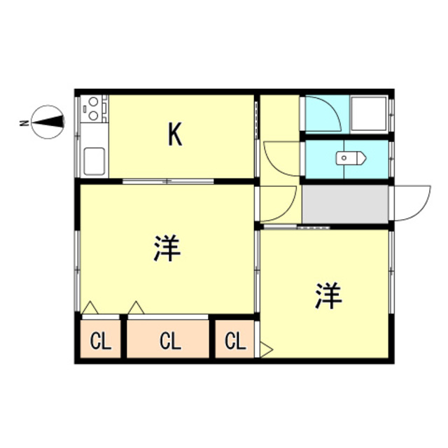 北王子荘2号館の間取り写真