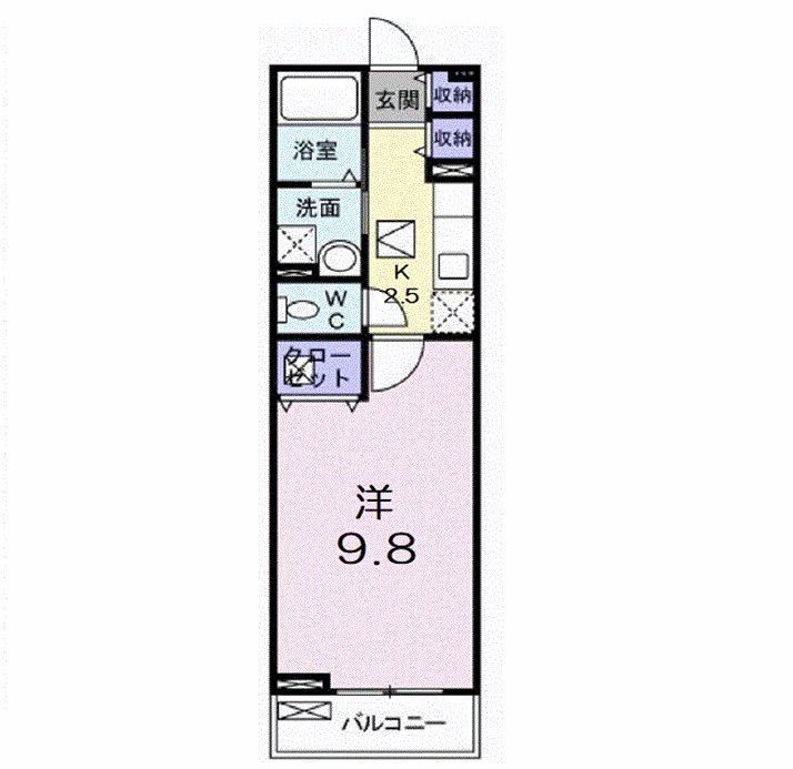 近江鉄道八日市線 八日市駅 徒歩12分 2階建 築17年の間取り写真