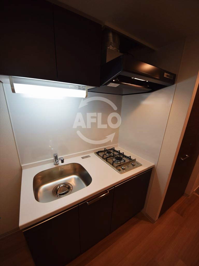 キッチン　プレサンス京町堀ノース　ガス２口コンロシステムキッチン