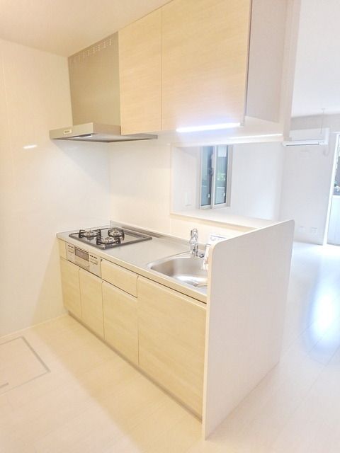 キッチン　★グリル付き3口システムキッチン★