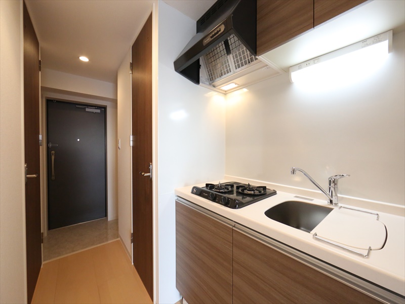 キッチン　システムキッチン　ガス2口コンロ