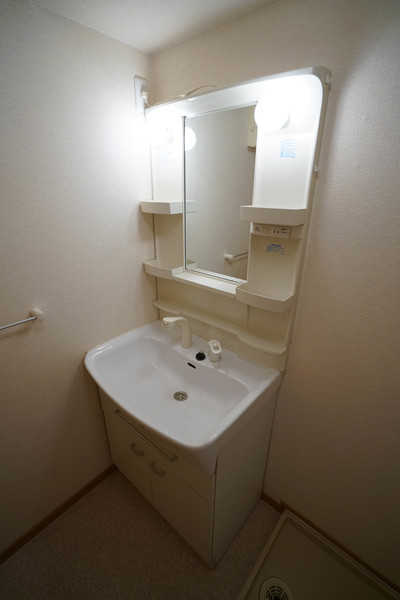 洗面設備　同じ建物の別の部屋